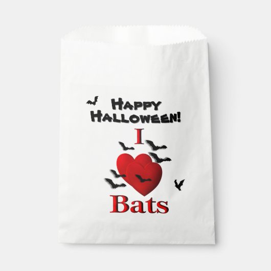 Ich höre Fledermäuse zu Halloween Geschenktütchen (Vorderseite)