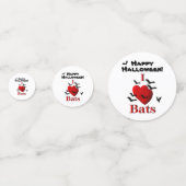 Ich höre Fledermäuse zu Halloween Konfetti (Vorderseiten)