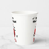 Ich höre Fledermäuse zu Halloween Pappbecher (Rechts)