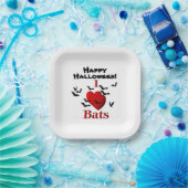 Ich höre Fledermäuse zu Halloween Pappteller (Party)