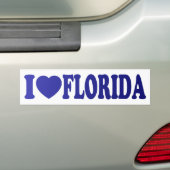 Ich höre Florida in blau - Aufkleber Autoaufkleber (Auf Auto)