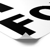 Ich höre Folk Funny Poster (Ecke)