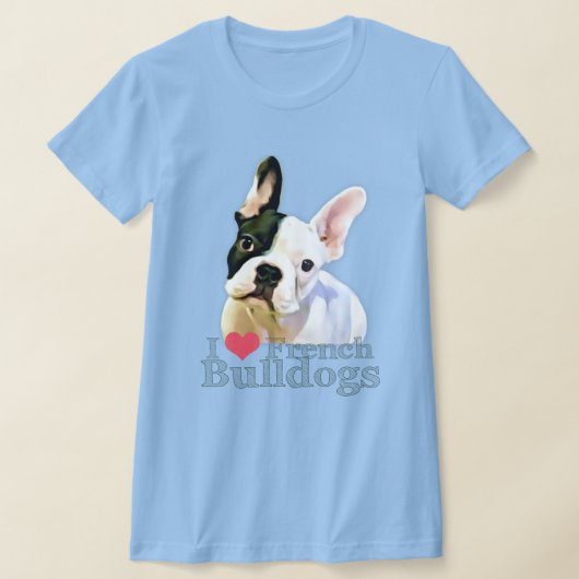 Ich höre Französisch Bulldogs T - Shirt  (Ablage )