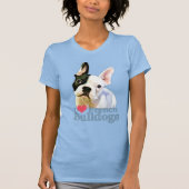 Ich höre Französisch Bulldogs T - Shirt  (Vorderseite)