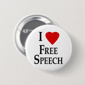 Ich höre freie Rede Button (Vorne & Hinten)