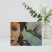 Ich höre Frühling Postkarte (Stehend Vorderseite)