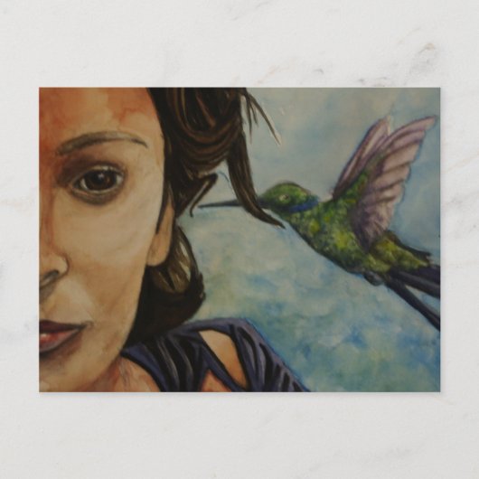 Ich höre Frühling Postkarte (Vorderseite)