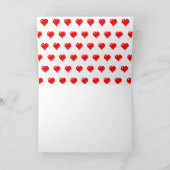 Ich höre Gaming I Liebe Gaming Simple Pixel Art Karte (Innenseite)