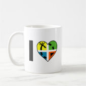 Ich höre Geocaching Funny Mug Kaffeetasse (Links)