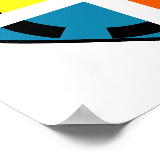 Ich höre Geocaching Funny Poster (Ecke)