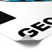 Ich höre Geocaching Funny Poster (Ecke)