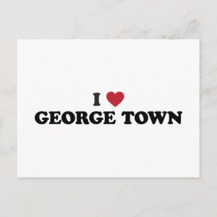 Ich höre George Town Penang Malaysia Postkarte
