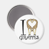 Ich höre Giraffen Magnet (Vorderseite/Rückseite)
