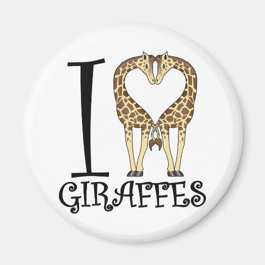Ich höre Giraffen Magnet (Vorne)