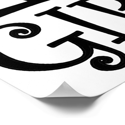 Ich höre Giraffen Poster (Ecke)