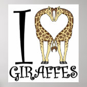 Ich höre Giraffen Poster (Vorne)