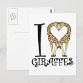 Ich höre Giraffen Postkarte (Vorne/Hinten)