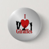 Ich höre Giraffen Silver Button (Vorderseite)