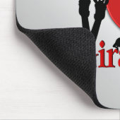 Ich höre Giraffen Silver Mousepad (Ecke)