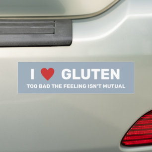 Ich höre Gluten Autoaufkleber