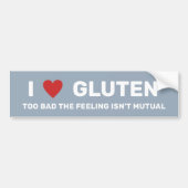 Ich höre Gluten Autoaufkleber (Vorne)