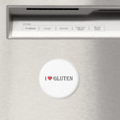Ich höre Gluten - klarer Hintergrund Magnet (In Situ (Geschirrspüler))