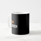 Ich höre Halloween-Kostüm Kaffeetasse (Vorderseite Links)