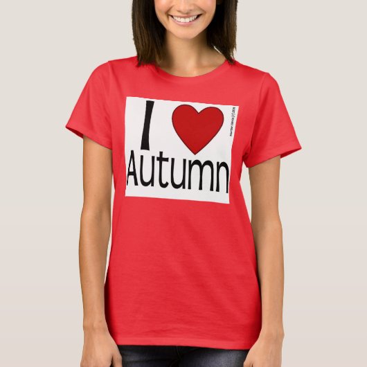 Ich höre Herbst-Shirt T-Shirt (Vorderseite)