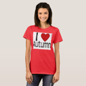 Ich höre Herbst-Shirt T-Shirt (Vorne ganz)