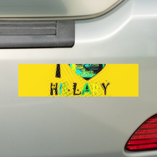 Ich höre Hillary Clinton: Graffiti Expression Art Autoaufkleber (Auf Auto)