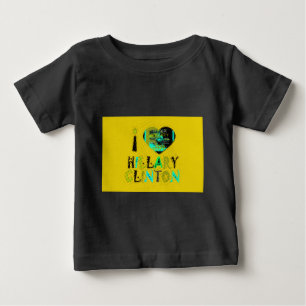 Ich höre Hillary Clinton: Graffiti Expression Art Baby T-shirt