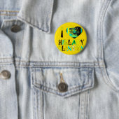 Ich höre Hillary Clinton: Graffiti Expression Art Button (Beispiel)