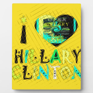 Ich höre Hillary Clinton: Graffiti Expression Art Fotoplatte
