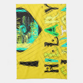 Ich höre Hillary Clinton: Graffiti Expression Art Geschirrtuch (Vertikal)