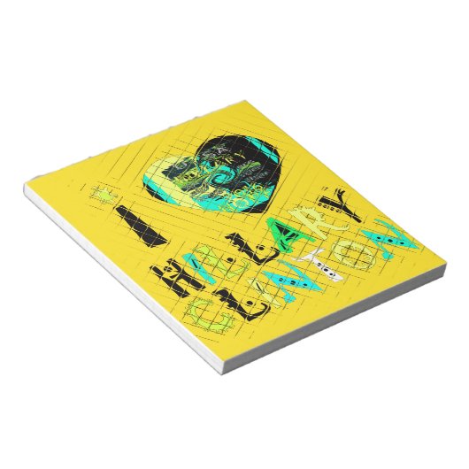 Ich höre Hillary Clinton: Graffiti Expression Art Notizblock (angewinkelt)