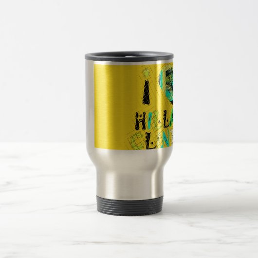 Ich höre Hillary Clinton: Graffiti Expression Art Reisebecher (Mittel)