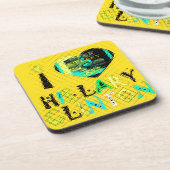 Ich höre Hillary Clinton: Graffiti Expression Art Untersetzer (Linke Seite)