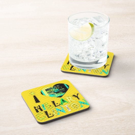 Ich höre Hillary Clinton: Graffiti Expression Art Untersetzer (Rechte Seite)