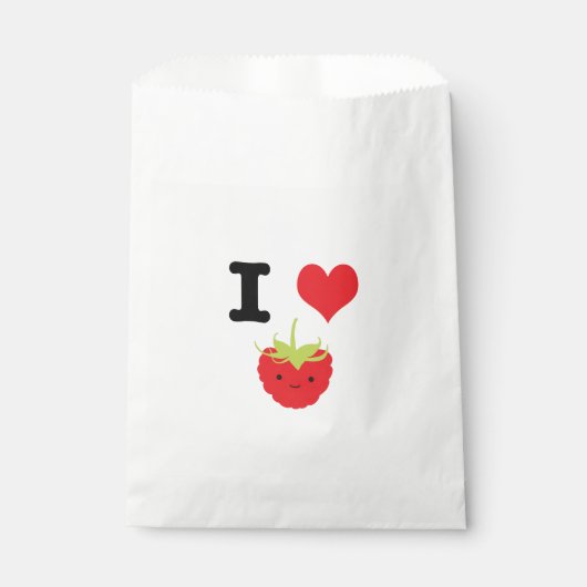 Ich höre Himbeeren Geschenktütchen (Vorderseite)