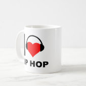 Ich höre Hip Hop Funny Mug Kaffeetasse (Vorderseite Links)