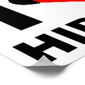 Ich höre Hip Hop Funny Poster (Ecke)