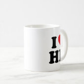 Ich höre HK-Initialen in Liebe H.k. Kaffeetasse (VorderseiteRechts)