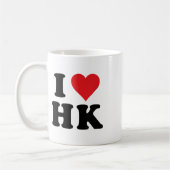 Ich höre HK-Initialen in Liebe H.k. Kaffeetasse (Links)