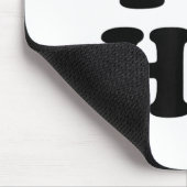 Ich höre HK-Initialen in Liebe H.k. Mousepad (Ecke)