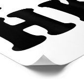 Ich höre HK-Initialen in Liebe H.k. Poster (Ecke)