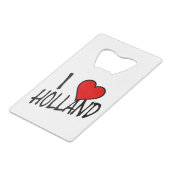Ich höre Holland bk auf, auf dem Bass Geldbeutel Flaschenöffner (Vorderseite Schrägansicht)