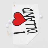 Ich höre Holland bk auf, auf gtcnt Golfhandtuch (Insitu)