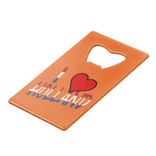 Ich höre Holland-Overlay auf oder ablegen Geldbeutel Flaschenöffner (Vorderseite Schrägansicht)