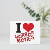 Ich höre Horror-Filme Postkarte (Stehend Vorderseite)