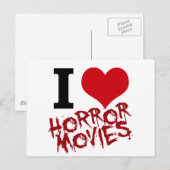 Ich höre Horror-Filme Postkarte (Vorne/Hinten)